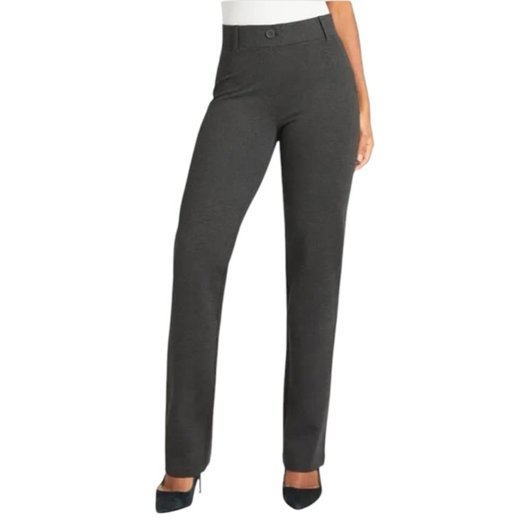 Betabrand Dark Gray Pull On Straight Leg‎ Trouser Pant Size Petite Small - Picture 1 of 6